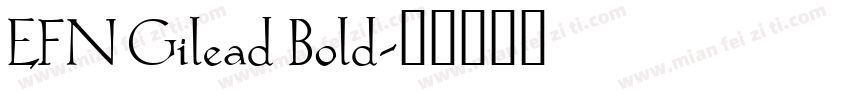 EFN Gilead Bold字体转换